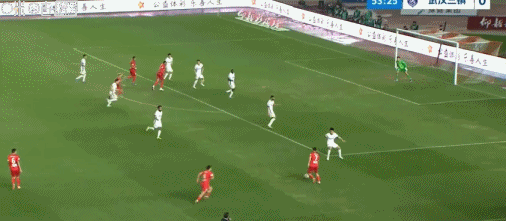 河南球员方镜淇手指错位坚持比赛 河南1-1战平武